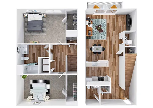 Floor plan Manor (Townhome)
