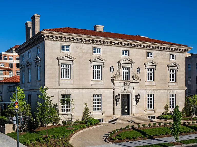 Exterior of Modera Sedici. The perfect fusion of a remarkable legacy and refined modern design, these DC apartments are simply breathtaking.