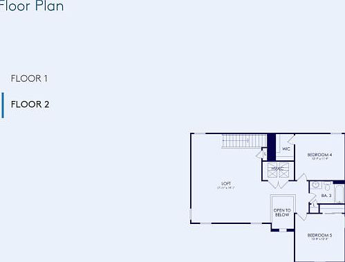 Coral Grand Floor Plan, Quick Move-In Home, Floor 2
