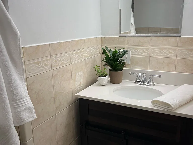 Downstairs second full bathroom.