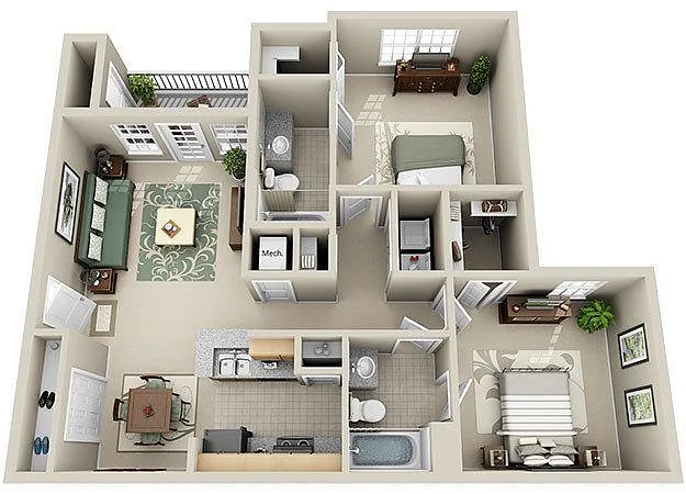 Floor plan Mimosa
