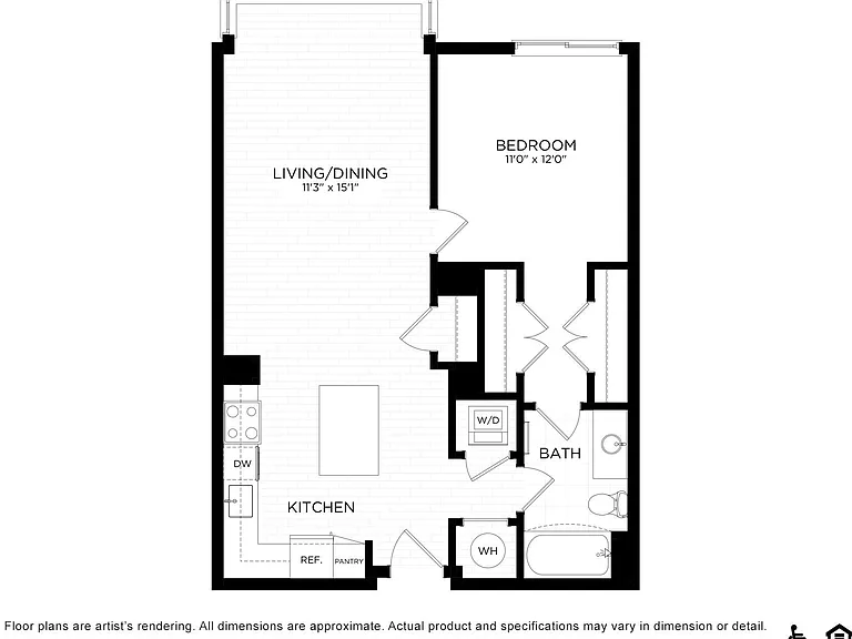 1A.4 floor plan Persei at Pike and Rose