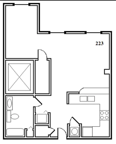 Floor plan Studio