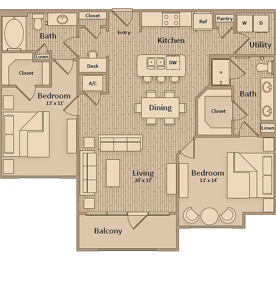The Belvedere at Springwoods Village Apartments — Photo 43