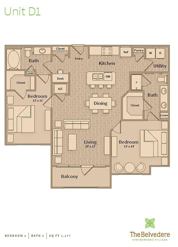 Floor plan D1