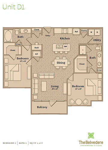 Floor plan D1