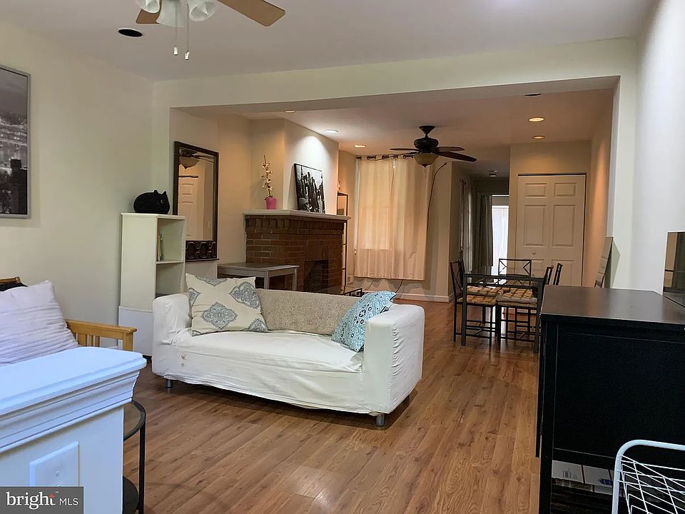 living room into dining area