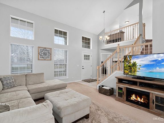 Natural light flows into this space from the large windows.