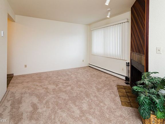 Living room with fireplace