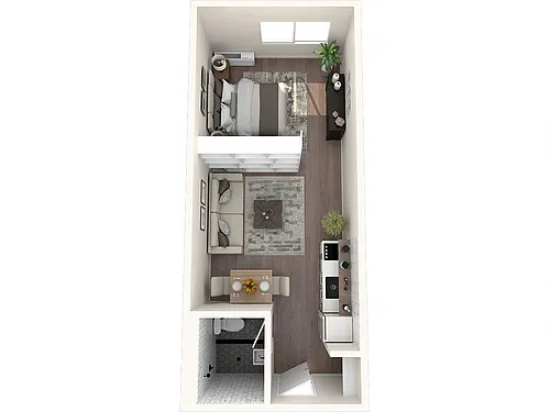 Floor plan Deluxe Studio A