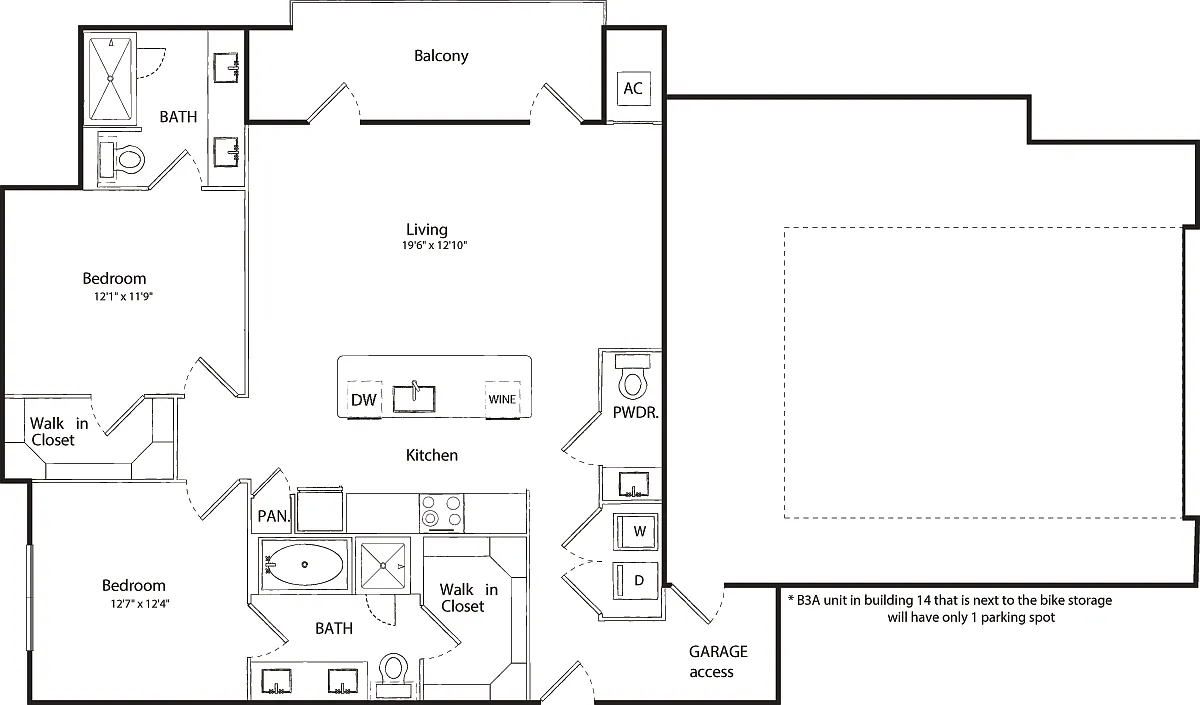Floor plan B3A