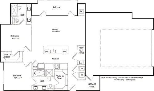 Floor plan B3A