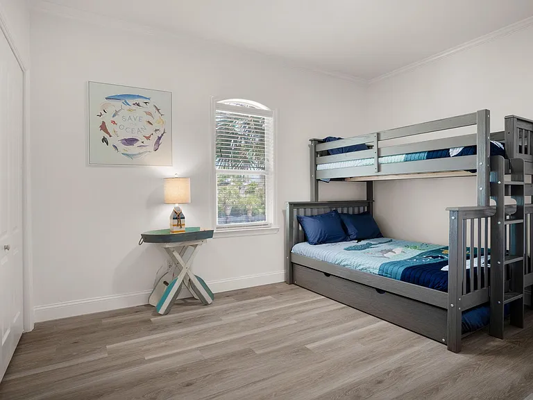 Twin over full bunk bed with trundle