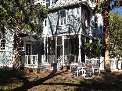 Large private back yard