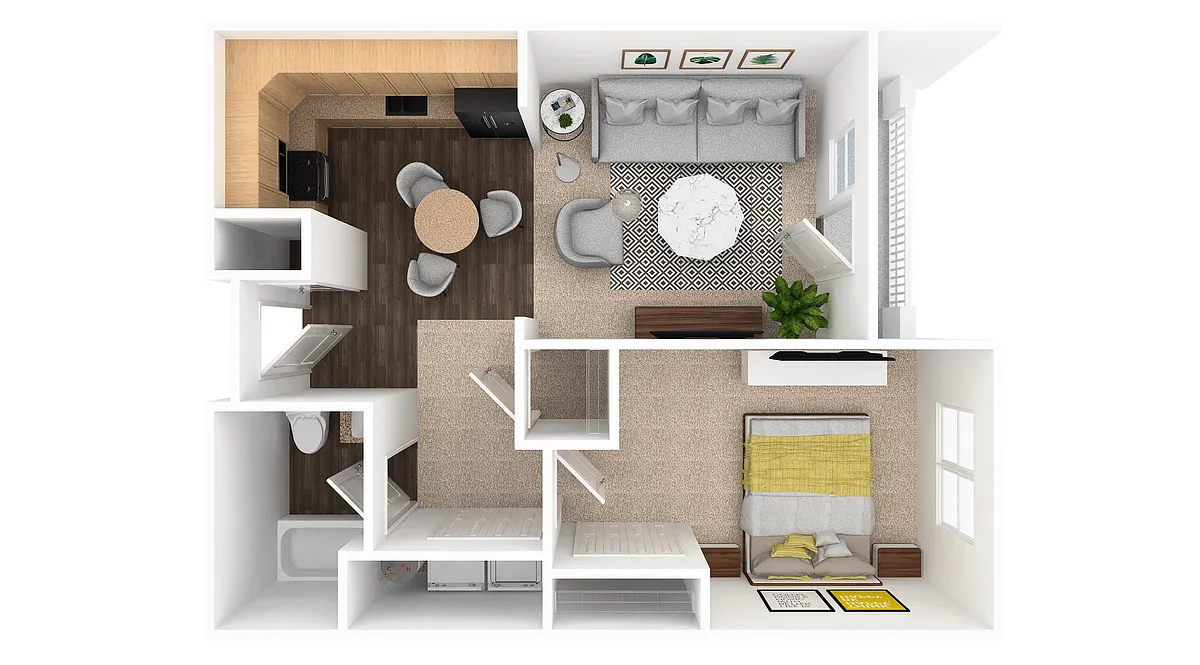 Floor plan Station B