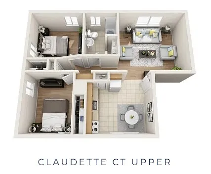 Floor plan Claudette Upper