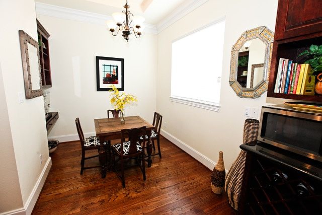 View of breakfast room area.