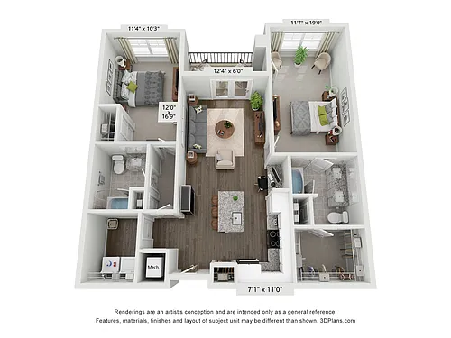 Floor plan B3