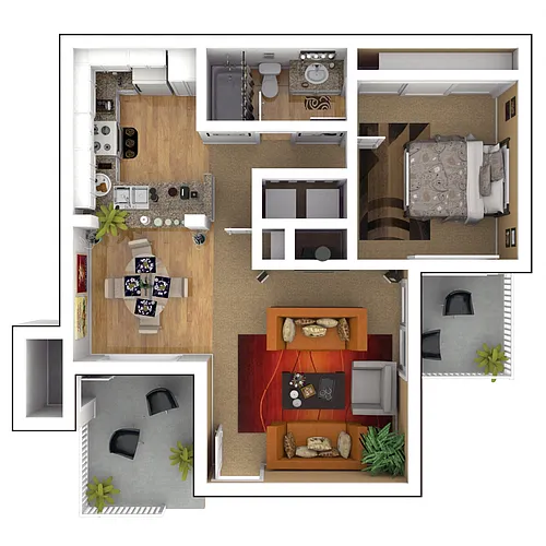 Floor plan Residence 1 Upgraded
