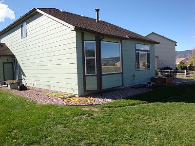 Rear Exterior w/ garage door