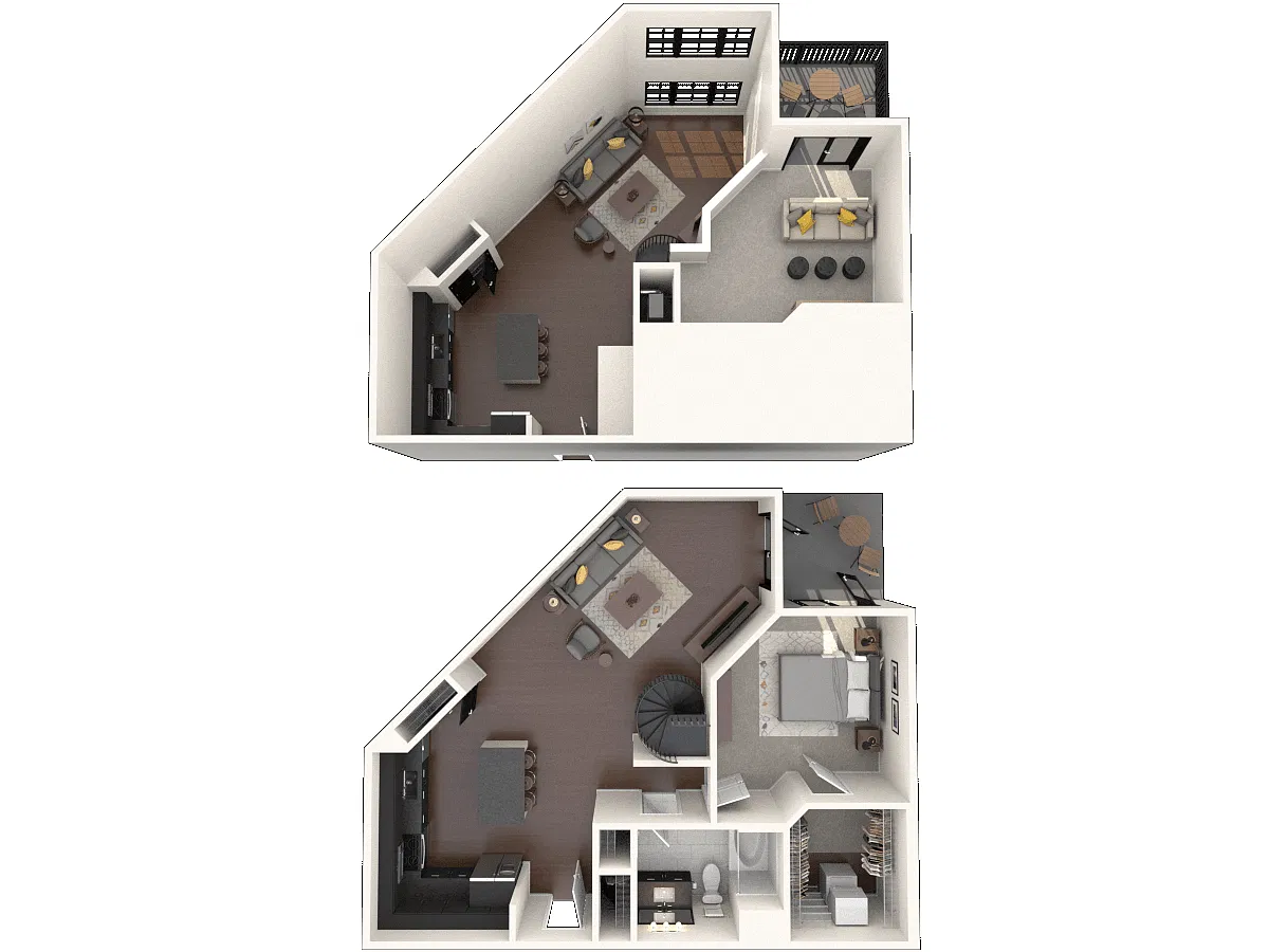 Floor plan Montgomery Loft A