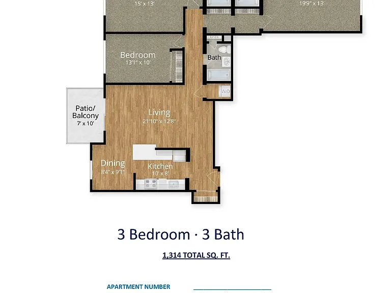 Three Bedroom 3 Bathroom Three Bedroom 3 Bathroom