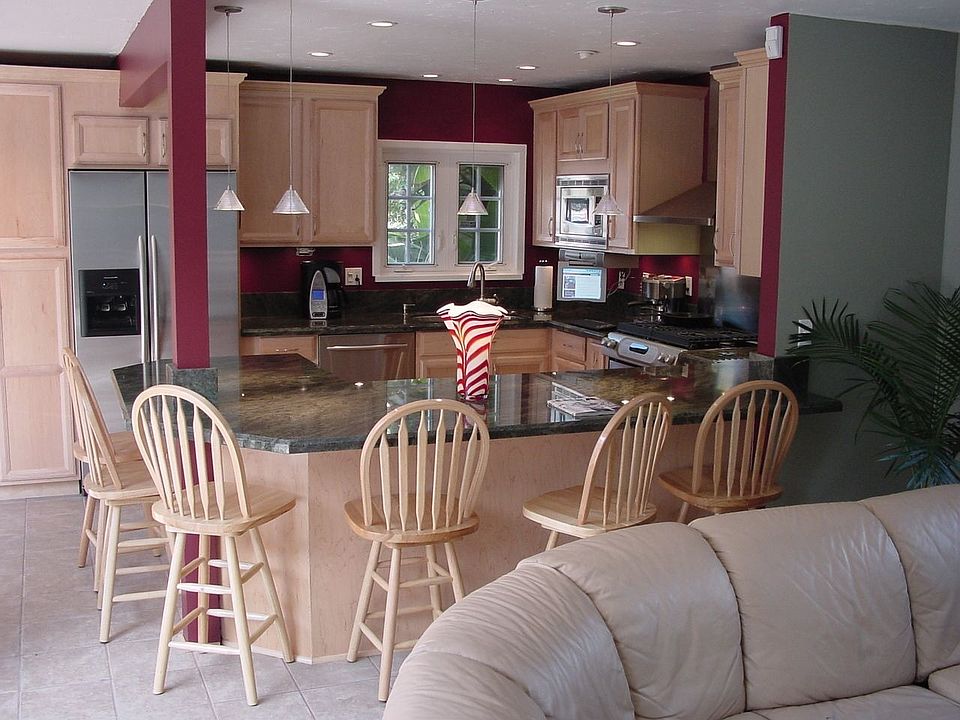 Kitchen remodeled to Great Room.