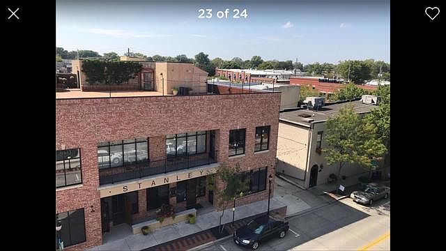View from the rooftop patio.