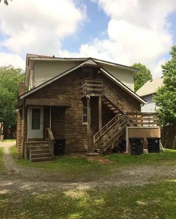 Access from rear only - 2 flights of stairs to upstairs unit