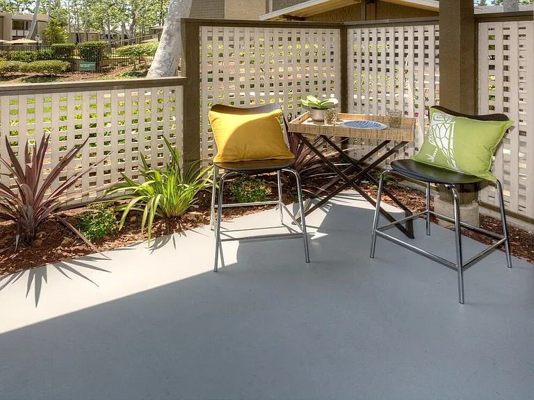 Private patio