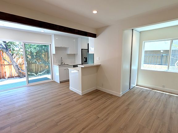 Living room and dining area