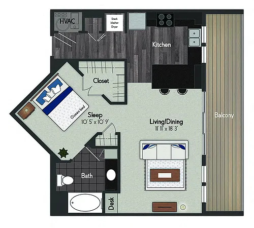 Floor plan Flatiron