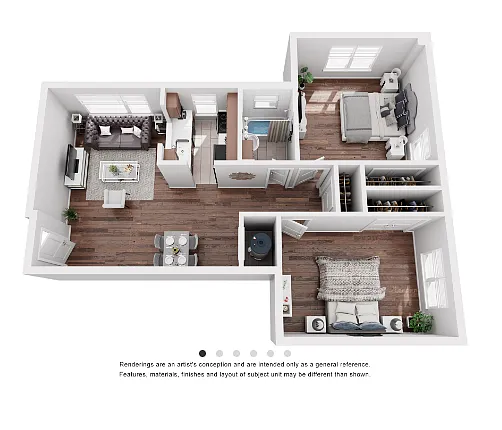Floor plan Two Bedroom