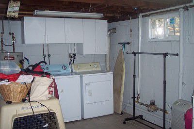 Huge laundry/utility area in basement