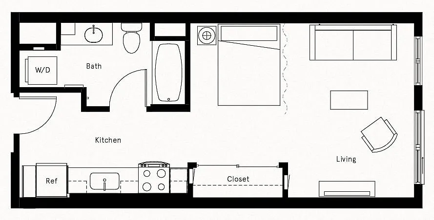 Floor plan Studio-A8