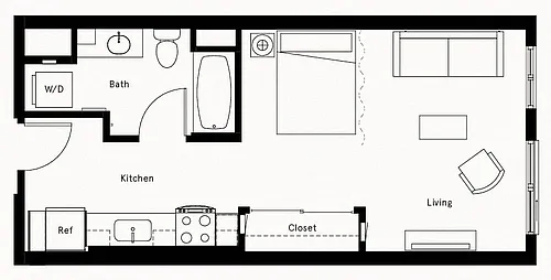 Floor plan Studio-A8