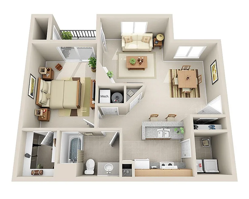 Floor plan Independent Affordable
