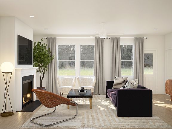 Great room with natural light