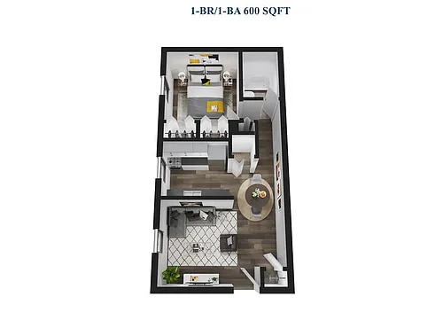 Floor plan 1 Bedroom