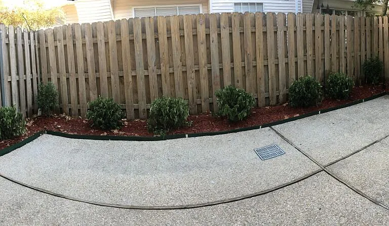 Back patio.