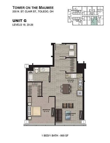 Floor plan Tower G
