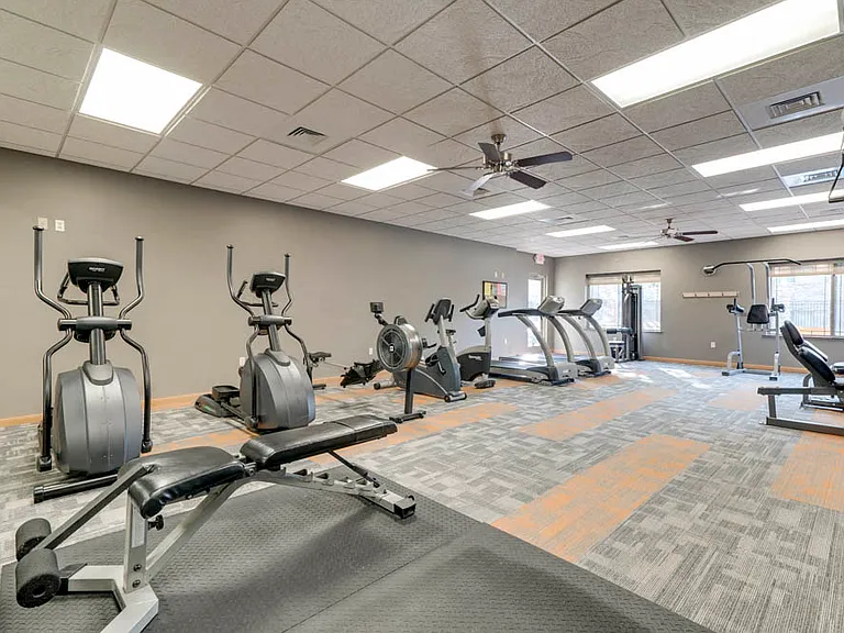 Get your workout on with our 24-hour fitness center, complete with free weights, weightlifting machines and cardio equipment.