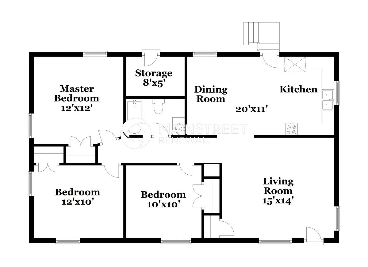 Floor Plan - 3908 Crestridge Dr