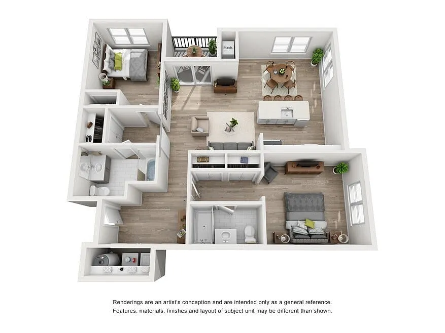 Floor plan The Magnolia - ADA