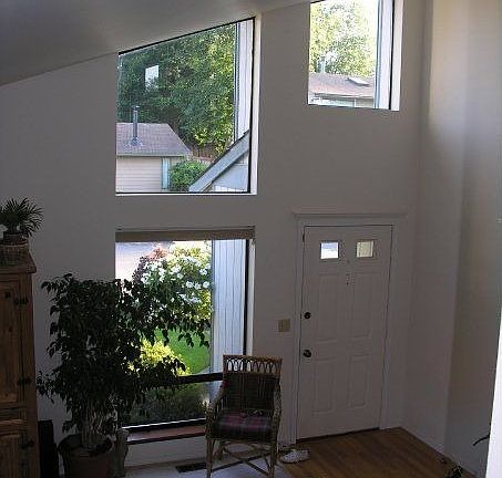 High ceilings in living room