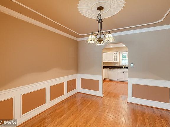 Detailed wood work with medallion accent