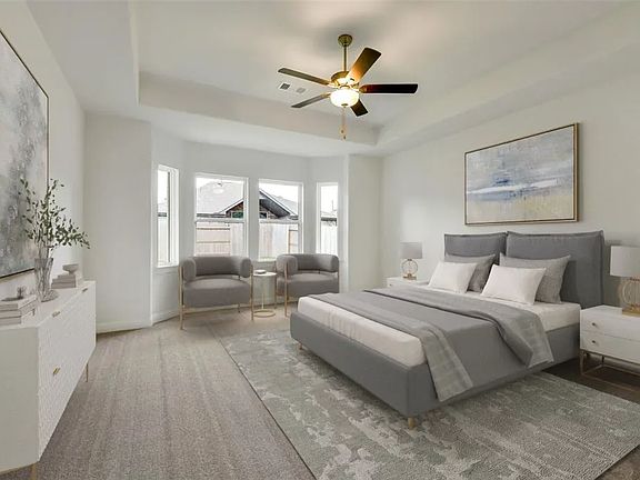 Primary Bed Virtually Staged