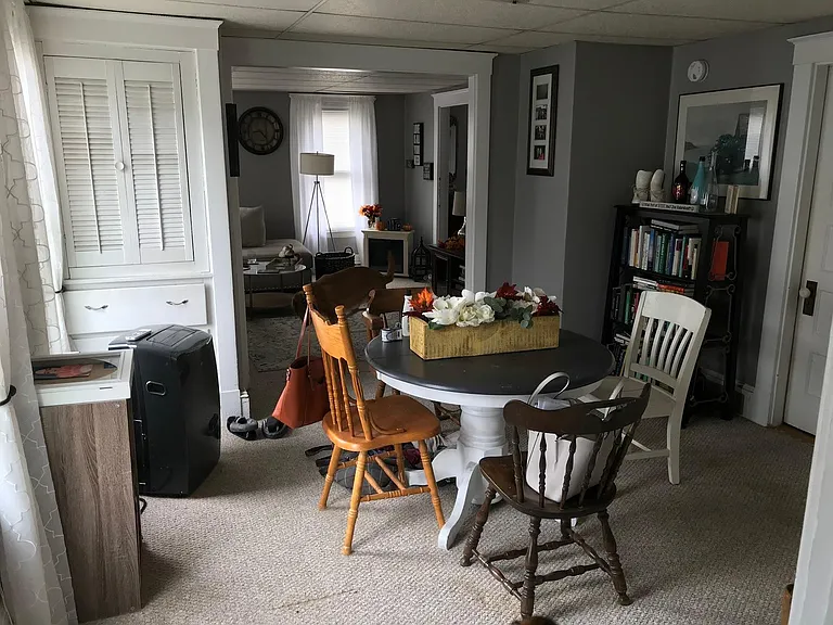Several built in storage spaces