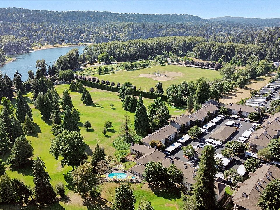 Sky view with lake