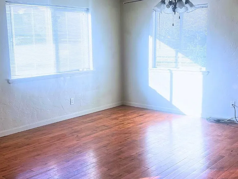 Living room with wood flooring